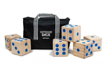 Large wooden dice game