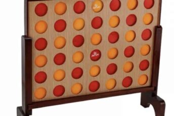 Budget Outdoor Party Hire Mega Connect 4 hardwood