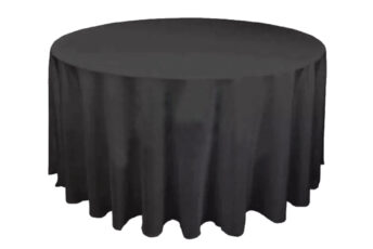 Budget Outdoor Party Hire Black Round Table Cloth