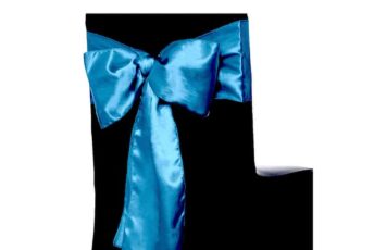 Budget Outdoor Party Hire Satin Gold Chair Sash