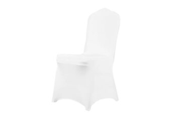 Budget Outdoor Party Hire White Lycra Chair Covers