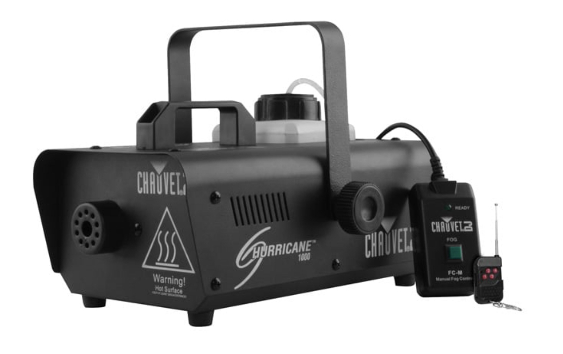 Budget Outdoor Party Hire Chauvet DJ Hurricane 1000 Fog Machine