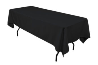Budget Outdoor Party Hire Black table cloth 8ft