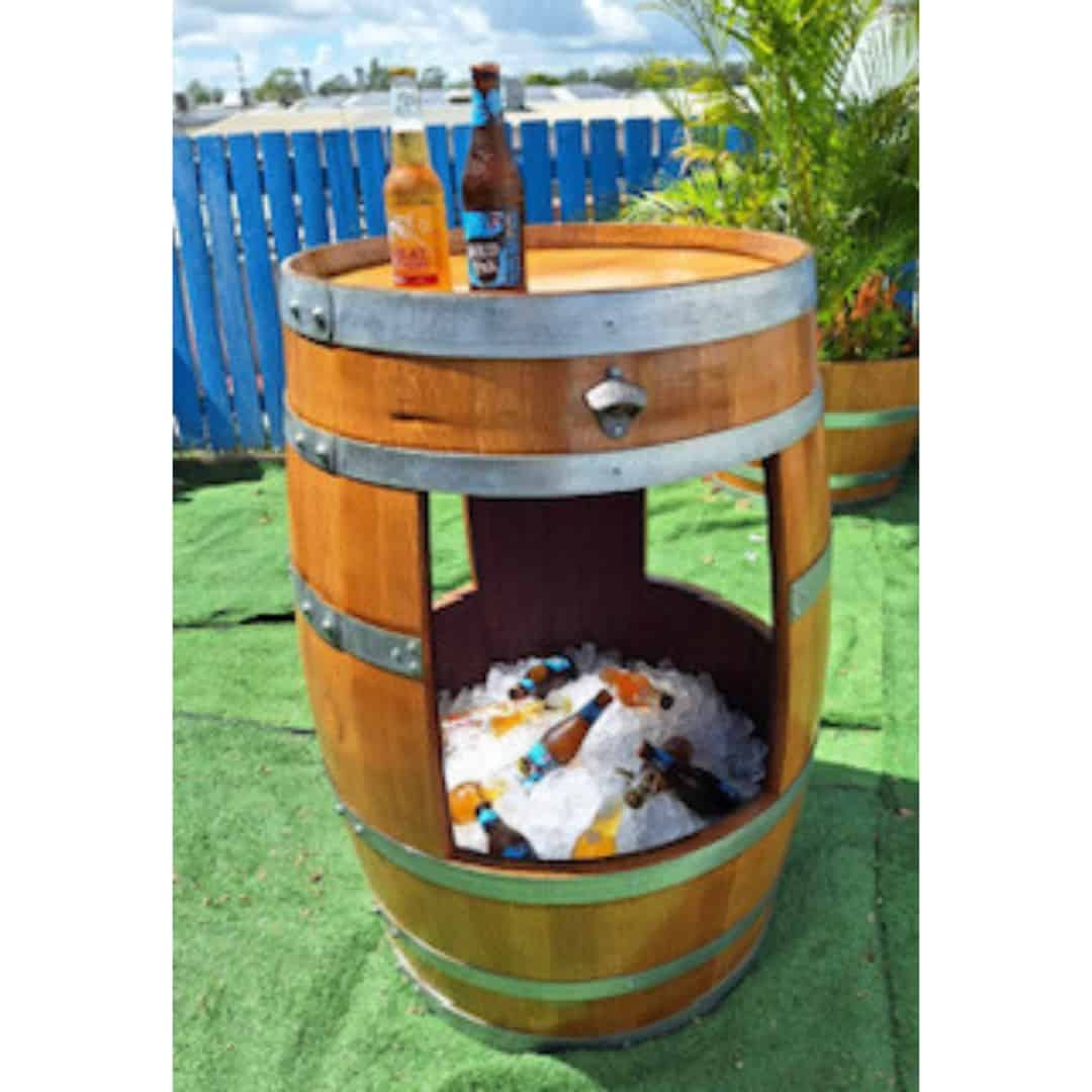 Budget Outdoor Party Hire Wine Barrel - Esky Combo